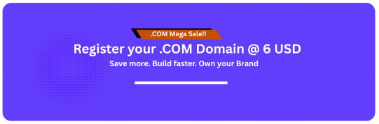.com Domain offer